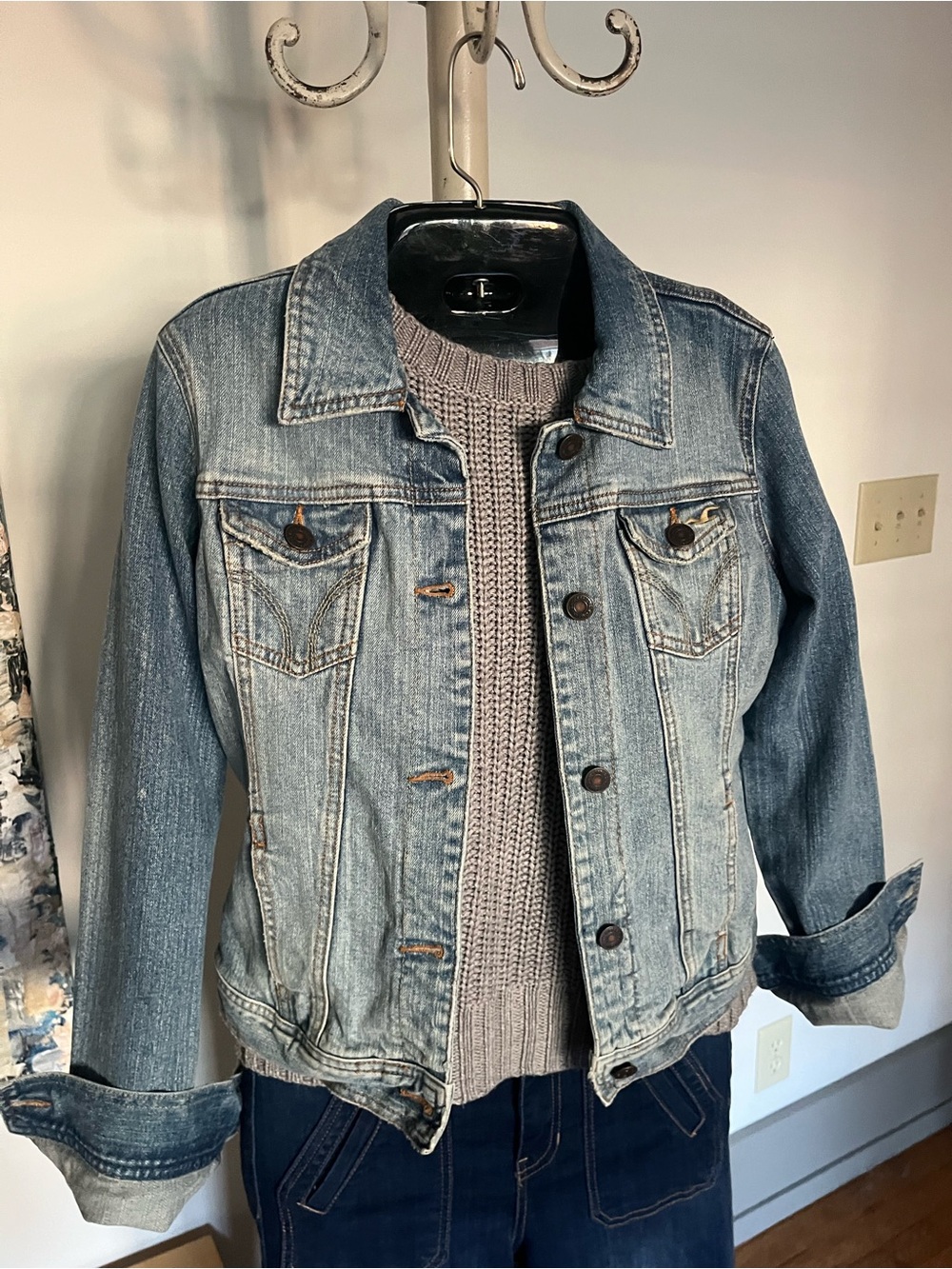 Hollister Light Blue Denim Jean Jacket